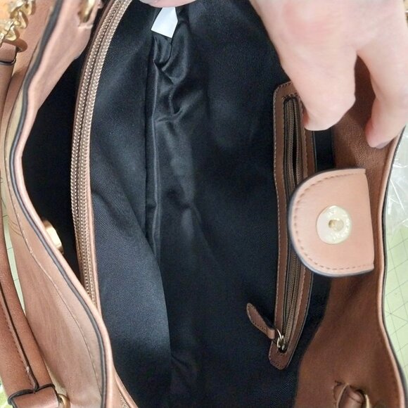 3356 Large Mondani New York Tote Bag In Tan Leather. - Picture 8 of 8